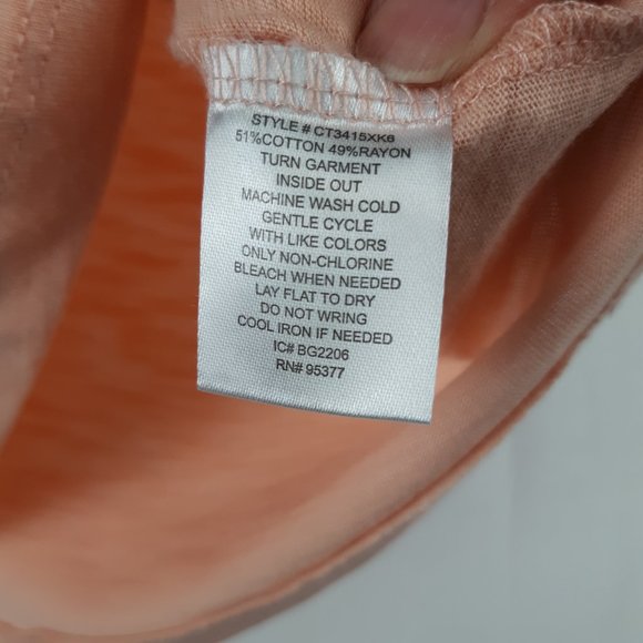 Sanctuary Full Bloom Scoop Neck T Shirt Shoulder Puff Tee Size Medium - Picture 9 of 9